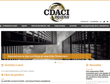 Tablet Screenshot of cdaci.ca
